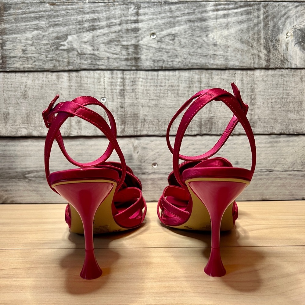 GIANNI BINI NEW IMAN RHINESTONE ROSE SQUARE TOE DRESS SANDAL - Picture 6 of 7